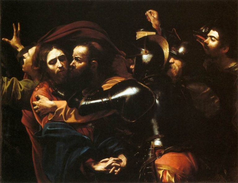 Caravaggio_-_Taking_of_Christ_-_Dublin-e1291924284264